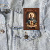 Katholieke knop van Sint-Ignatius van Loyola Button (Insitu)