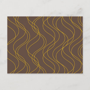 Katholieke, koele, trendy, decoratieve golvende li briefkaart