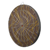 Katholieke, koele, trendy, decoratieve golvende li dartbord (Voorkant Rechts)