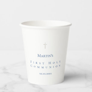 Katholieke kopjes uit het eerste communiqué papieren bekers