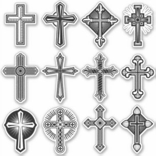 Katholieke kruissetsticker sticker