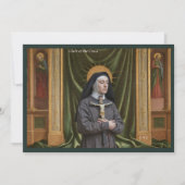 Katholieke Kunst Heilige Kaart | Heilige Clara van (Voorkant)