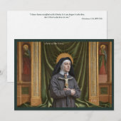 Katholieke Kunst Heilige Kaart | Heilige Clara van (Voorkant / Achterkant)