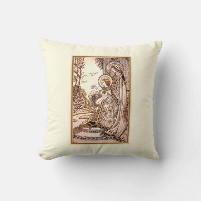 Katholieke Kussen - Madonna met Kind (Voorkant)