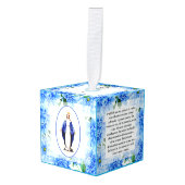 Katholieke Latijnse gebeden Maagd Mary Crucifix Decoratie (Voorkant hoekig)