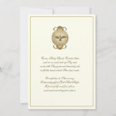 Katholieke legant bevestiging bevestiging kaart (Achterkant)