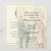 Katholieke legant bevestiging bevestiging kaart (Voorkant / Achterkant)