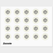 Katholieke legant Ivory Wedding Heilige Familie Ronde Sticker (Vel)