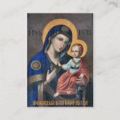 Katholieke lentebloemen Zwangerschapsgebed Kaart Plaatskaartje (Achterkant)