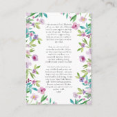 Katholieke lentebloemen Zwangerschapsgebed Kaart Plaatskaartje (Voorkant)