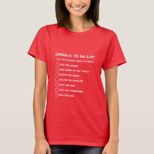 Katholieke lijst van taken t-shirt