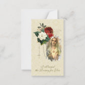 Katholieke Maagd Maria bad de rozenkrans Notitiekaartje (Voorkant)