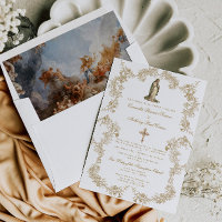 Katholieke Maagd Maria Barokke Huwelijksuitnodigin