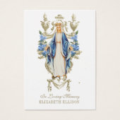 Katholieke Maagd Maria Begrafenis Gebed Kaart (Voorkant)
