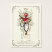 Katholieke Maagd Maria Begrafenis Gebed Kaart (Voorkant)