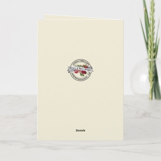 Katholieke Maagd Maria Bloemen Verjaardag Kaart (Achterkant)