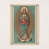 Katholieke Maagd Maria Gebed Echtgenoten & Vrouwen Visitekaartje (Voorkant)