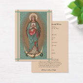 Katholieke Maagd Maria Gebed Echtgenoten & Vrouwen Visitekaartje (Bureau)