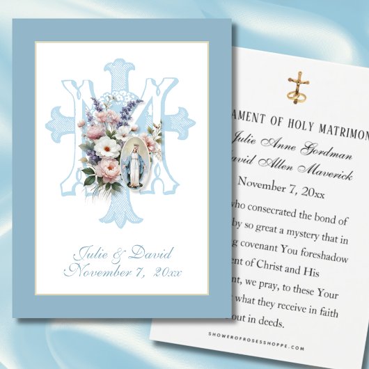 Katholieke Maagd Maria Huwelijksgunst Gebed Visitekaartje