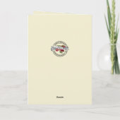 Katholieke Maagd Maria Jezus Priester Poinsettias Kaart (Achterkant)