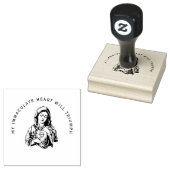 Katholieke Maagd Maria Jezus Religieus Gebed Rubberstempel (Gestempeld)