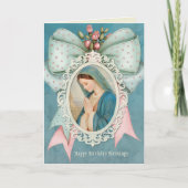 Katholieke Maagd Maria Jezus Verjaardag Kaart (Voorkant)