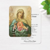 Katholieke Maagd Maria Jubileum Dood van 1 Visitekaartje (Bureau)