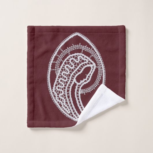 Katholieke Maagd Maria, kant Bad Handdoek (Wasdoekje)