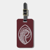 Katholieke Maagd Maria, kant Bagagelabel (Voorkant verticaal)