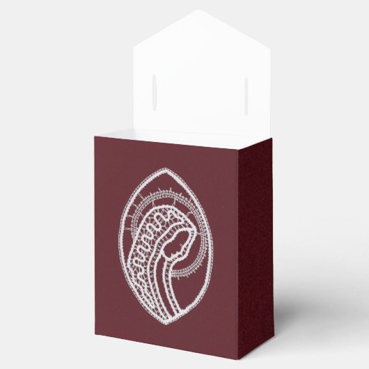 Katholieke Maagd Maria, kant Bedankdoosjes (Geopend)