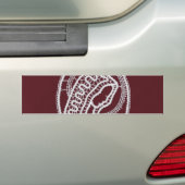 Katholieke Maagd Maria, kant Bumpersticker (Op auto)