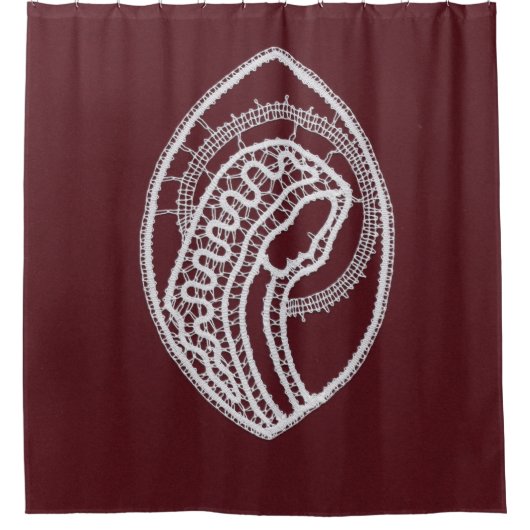 Katholieke Maagd Maria, kant Douchegordijn (Voorkant)