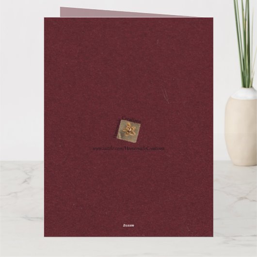 Katholieke Maagd Maria, kant Kaart (Achterkant)