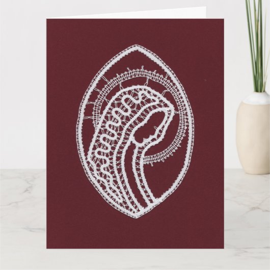 Katholieke Maagd Maria, kant Kaart (Voorkant)