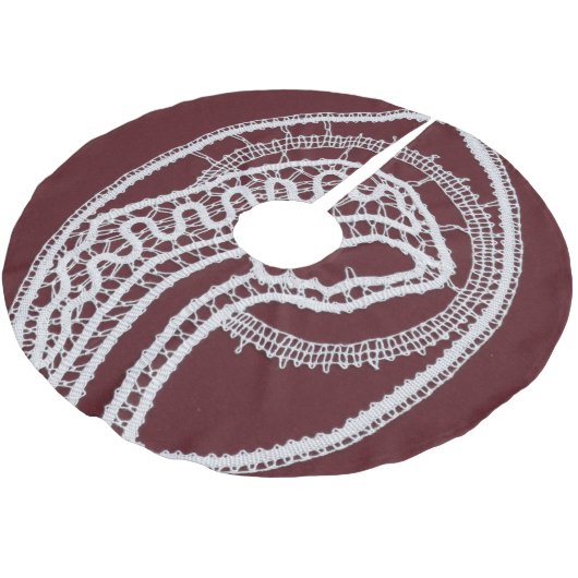 Katholieke Maagd Maria, kant Kerstboom Rok (Gekanteld)