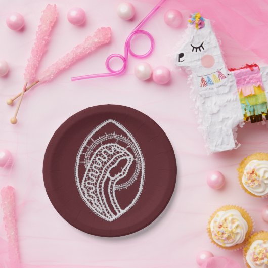 Katholieke Maagd Maria, kant Papieren Bordje (Feest)