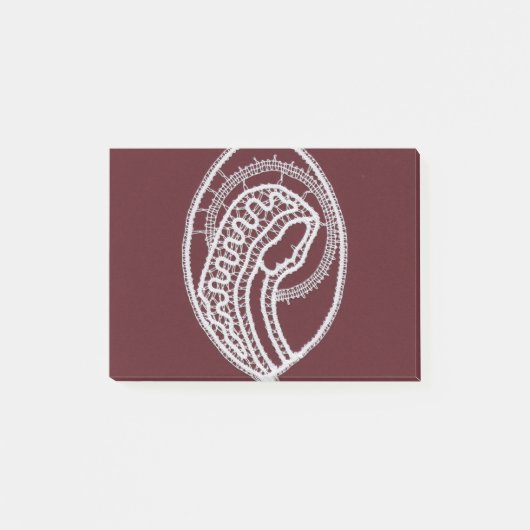 Katholieke Maagd Maria, kant Post-it® Notes (Voorkant)
