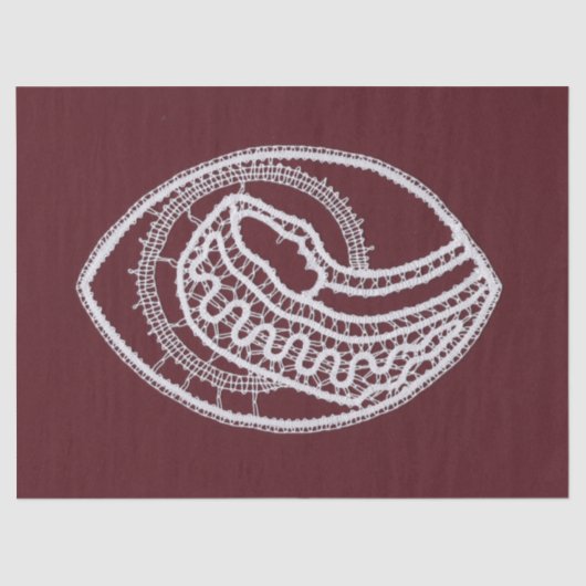 Katholieke Maagd Maria, kant Tissuepapier (Voorkant)