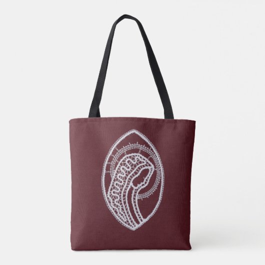 Katholieke Maagd Maria, kant Tote Bag (Achterkant)