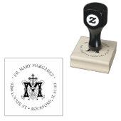 Katholieke Maagd Maria Marian symbool Religieus Rubberstempel (Gestempeld)