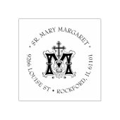 Katholieke Maagd Maria Marian symbool Religieus Rubberstempel (Afrduk)