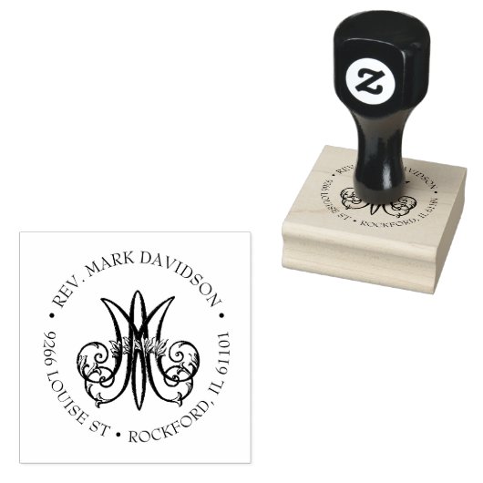 Katholieke Maagd Maria Marian symbool Rubberstempel (Gestempeld)