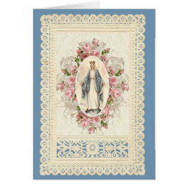 Katholieke Maagd Maria Religieus Bloemenkanten