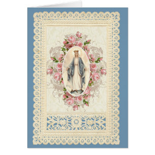 Katholieke Maagd Maria Religieus Bloemenkanten