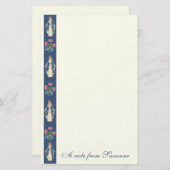 Katholieke Maagd Maria Religieuze Bloemen Briefpapier (Voorkant / Achterkant)