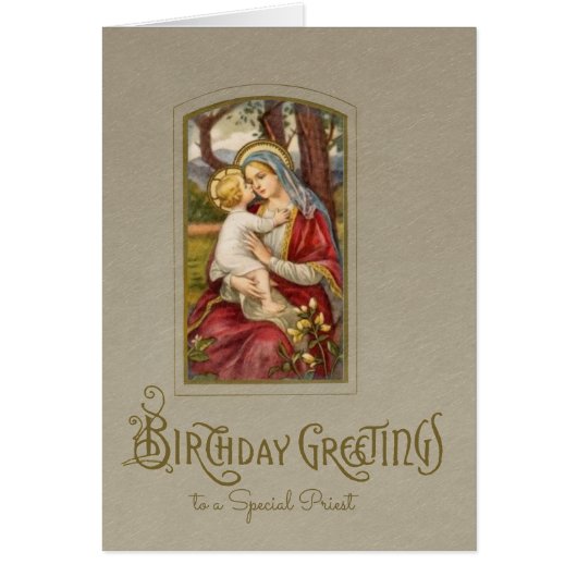 Katholieke Maagd Maria Religieuze Vintage (Voorkant)