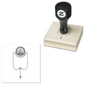 Katholieke Maagd Maria Rozenkrans Religieus adres Rubberstempel (Gestempeld)