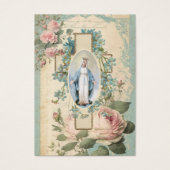 Katholieke Maagd Maria Uitvaartmonument Gebed Visitekaartje (Voorkant)