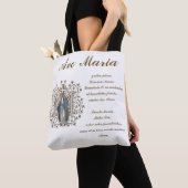 Katholieke Maagd Mary Ave Maria in het Latijn Tote Bag (Dichtbij)