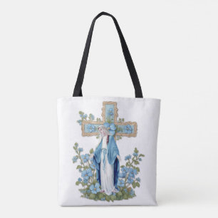 Katholieke Maagd Mary Ave Maria in het Latijn Tote Bag
